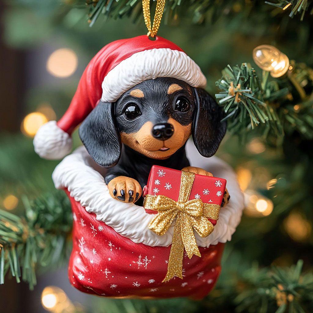 Santa Sausage CP1510043CL Christmas Ornament