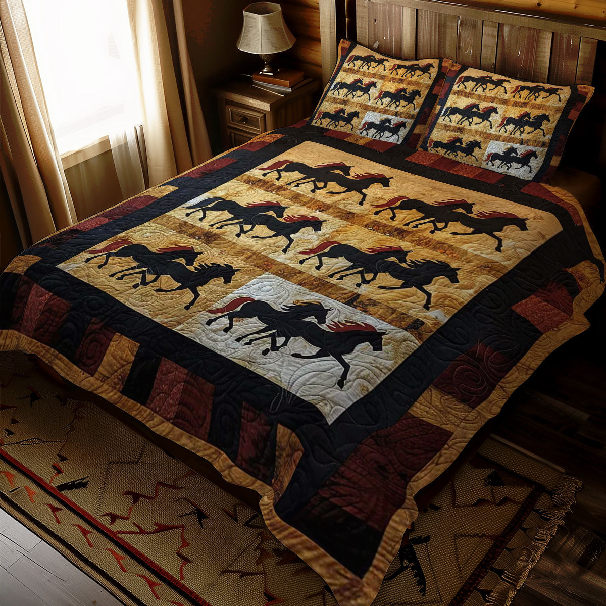 Horse Native American WJ1909030CL Duvet Cover Set