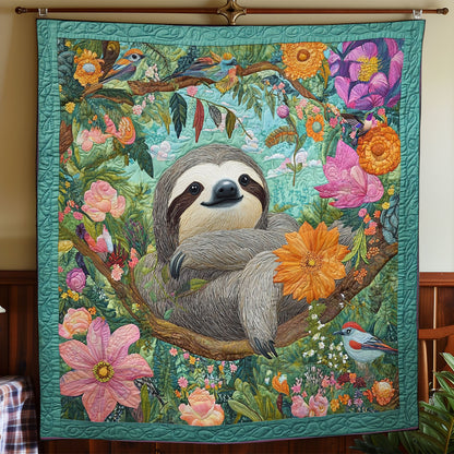 Tropical Forest Sloth WY1311012CL Quilt
