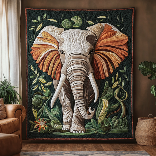 Forest Elephant WG1812004CL Quilt