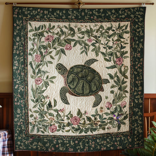 Floral Turtle WY1810009CL Quilt