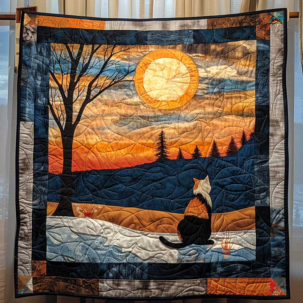 Sunset Cat WN2410003CL Quilt