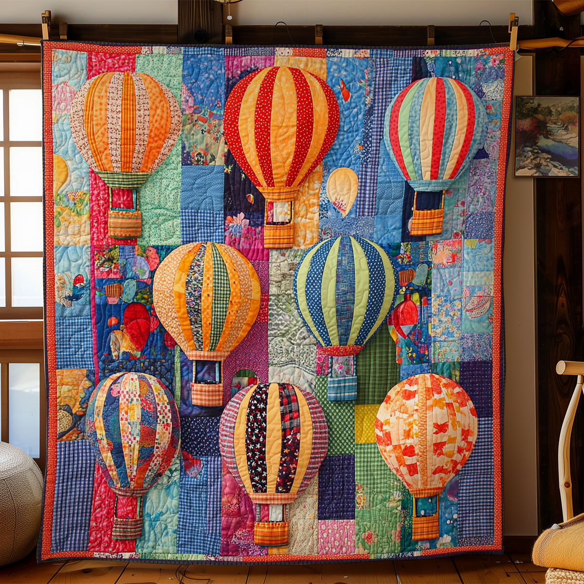 Hot Air Balloon Collection WY0901034CL Quilt