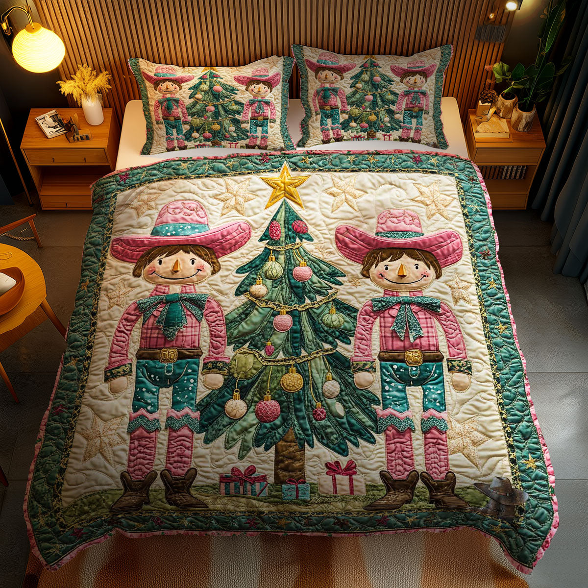 Holiday Nutcracker Duo WN1612039CL Duvet Cover Set