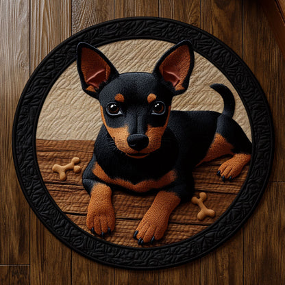 Playful Dog CP1205019CL Quilted Round Mat