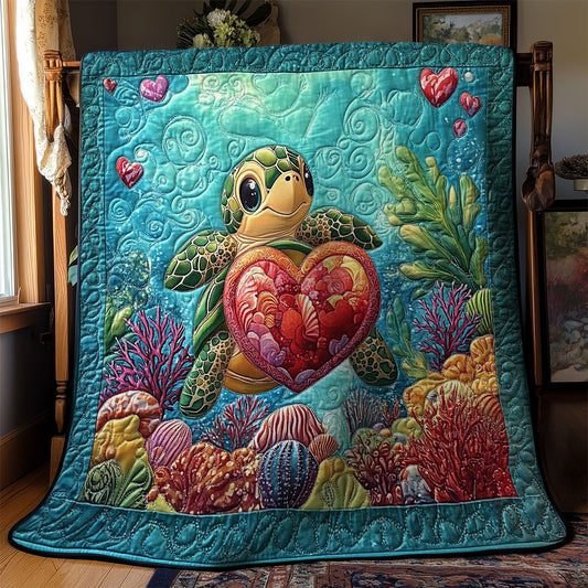 Baby Turtle Carry Heart WY2201050CL Quilt