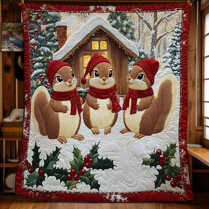 Winter Of Squirrel WY0712020CL Quilt