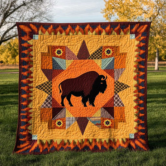 Native American Bison WJ0110011CL Quilt