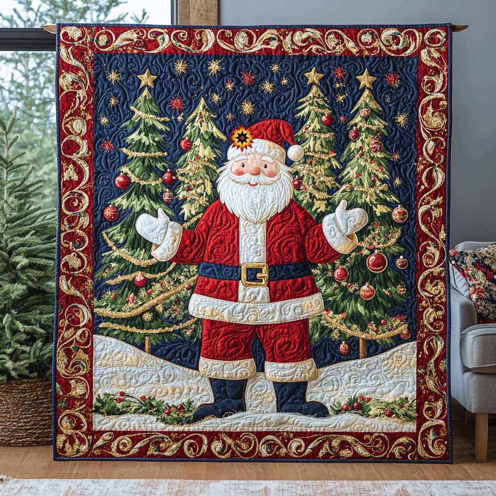 Christmas Eve Santa Clause WP1312007CL Quilt