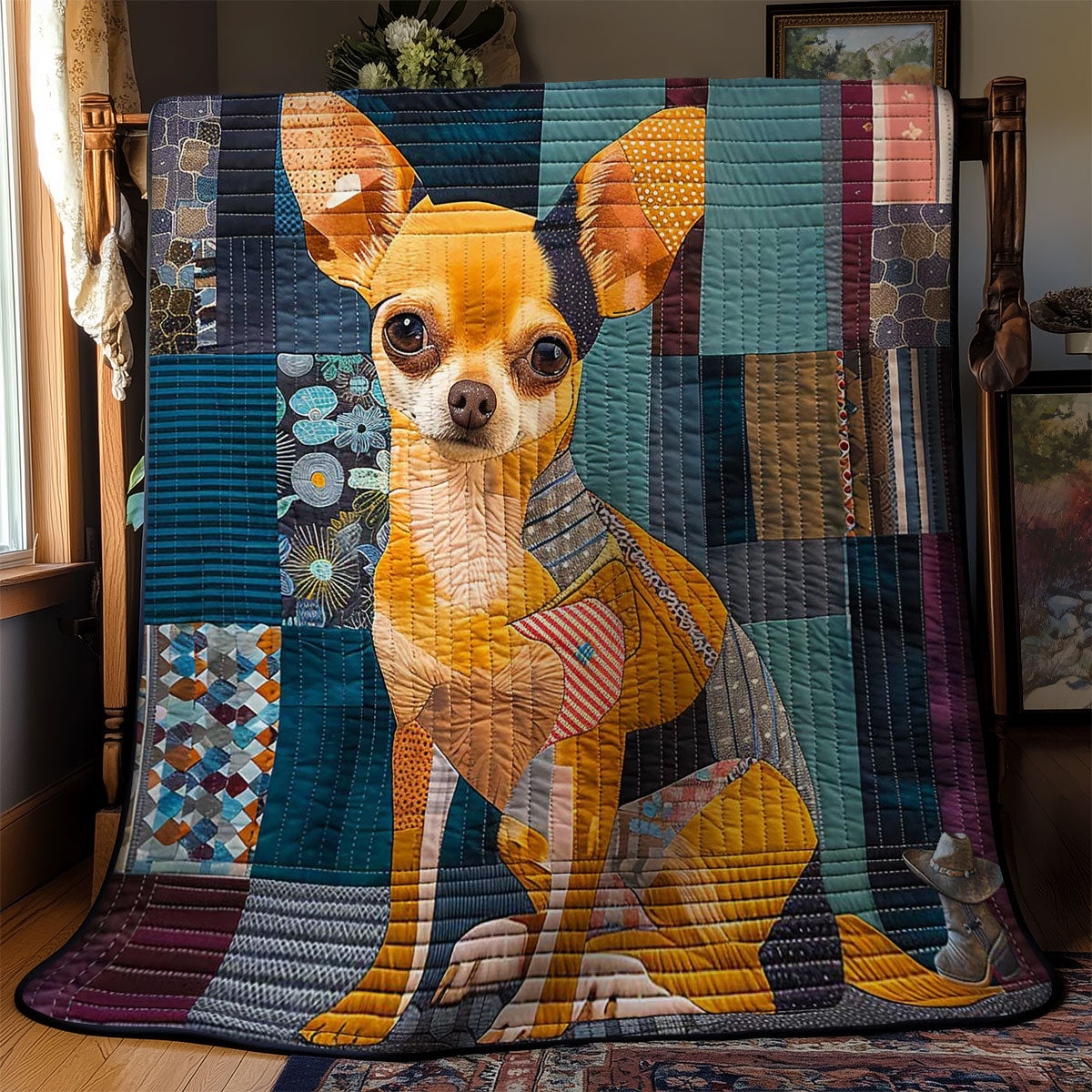 Playful Chihuahua WN1510013CL Quilt