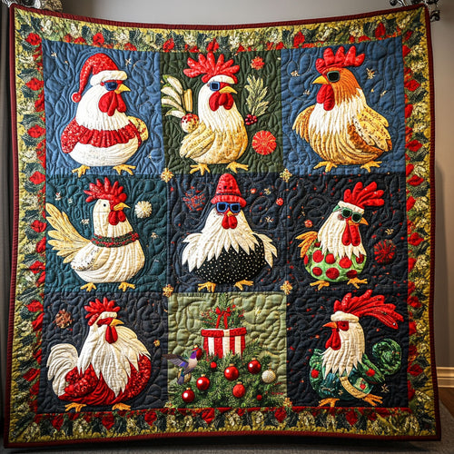 Christmas Hen WY2810014CL Quilt