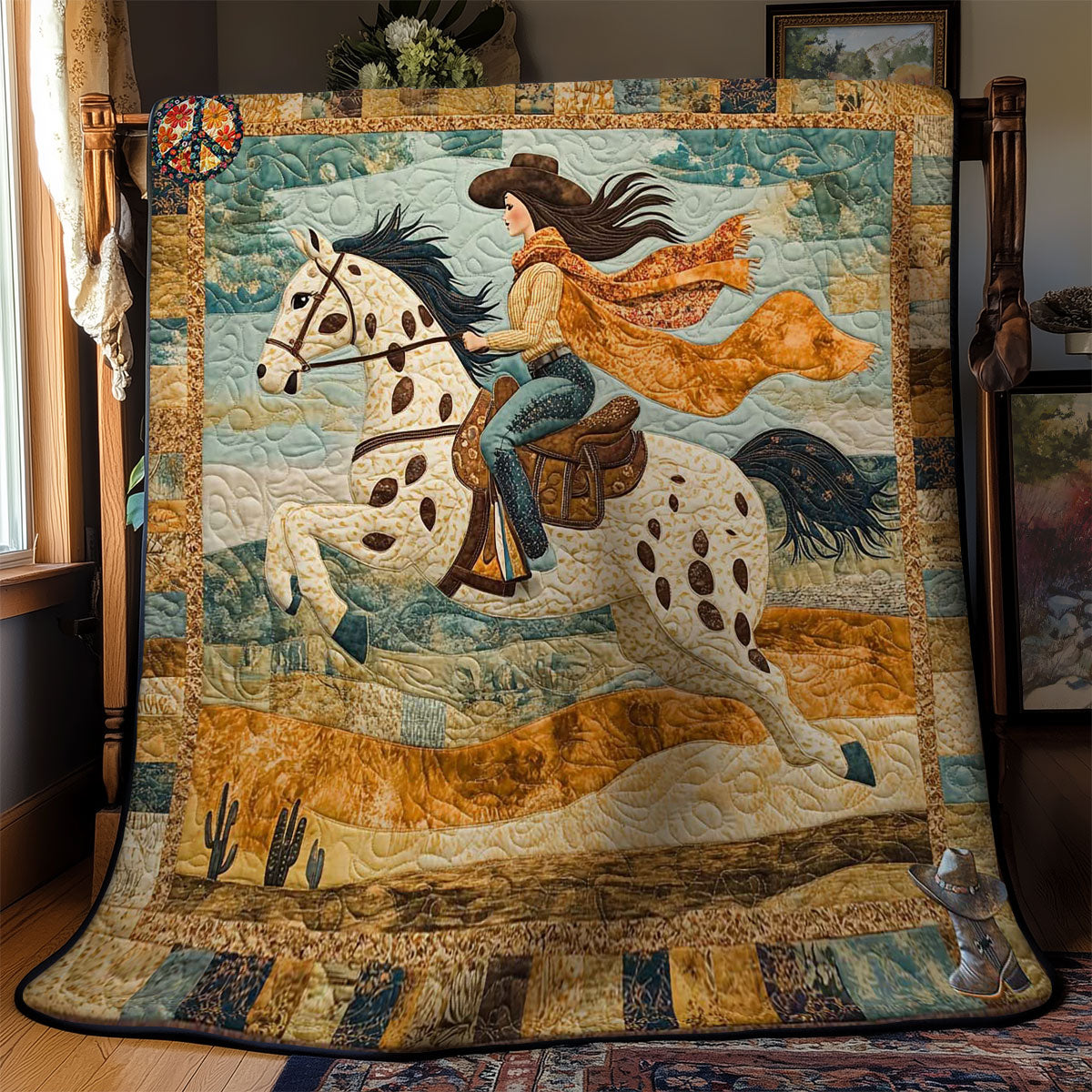 Western Winter Horse Ride WN2911044CL Quilt