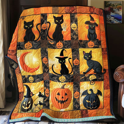 Halloween Cat Mischief WN1309056CL Quilt