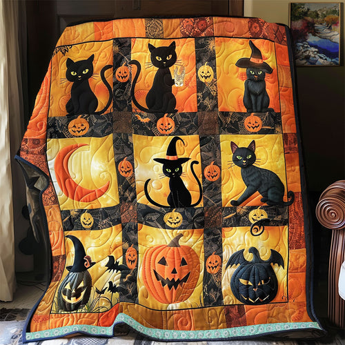 Halloween Cat Mischief WN1309056CL Quilt