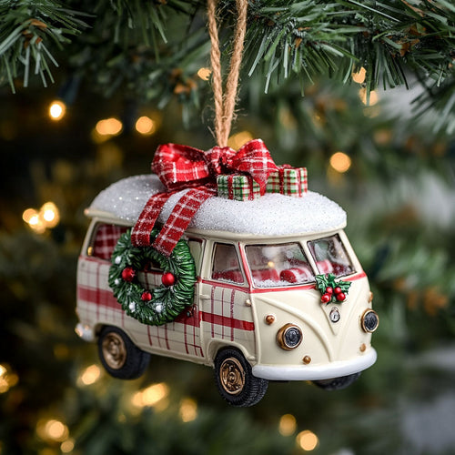 Merry Trip Camper Van WN0411071CL Christmas Ornament
