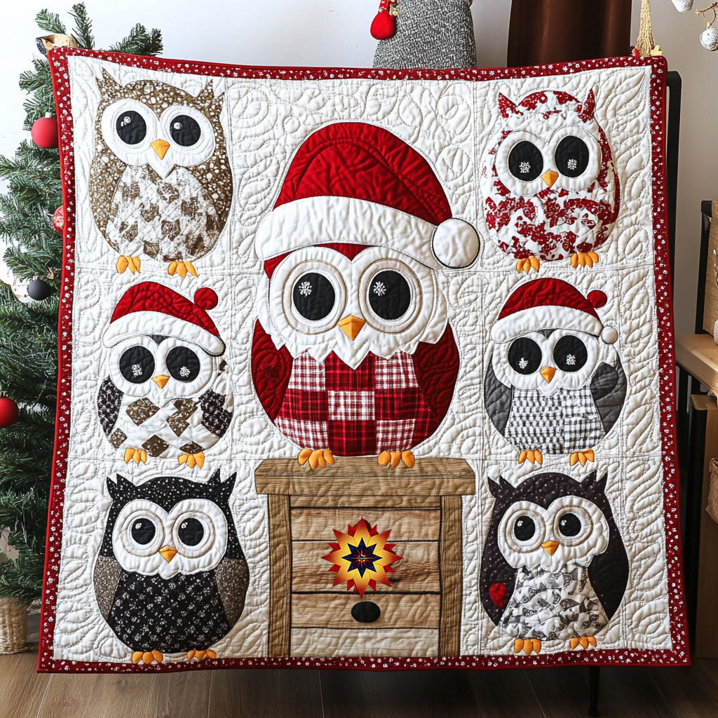Christmas Snow Owl WY2810016CL Quilt