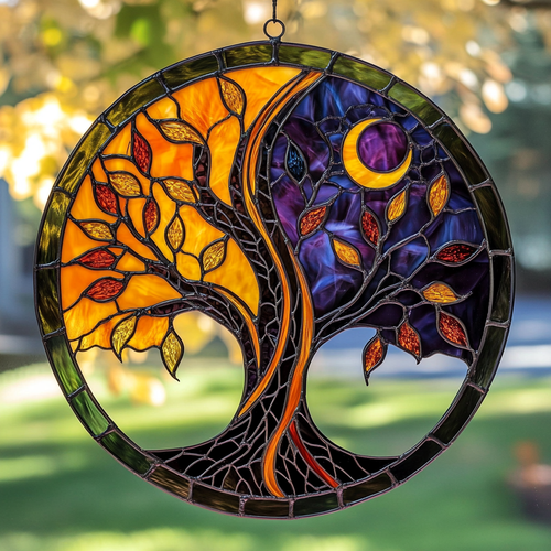 Tree Of Life Radiance WN0611071CL Stained Glass Suncatcher