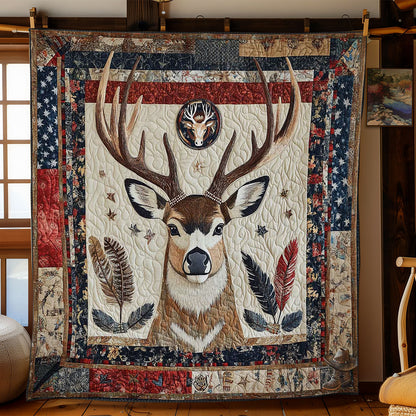 Deer Native American WN2311091CL Quilt