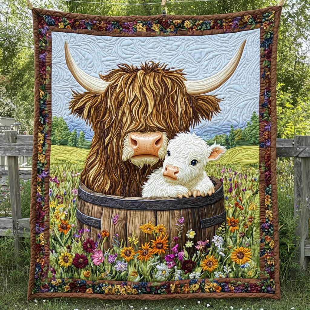 Highland Cow WG1001005CL Quilt
