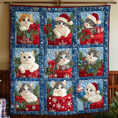 Kitten Xmas WY2911044CL Quilt