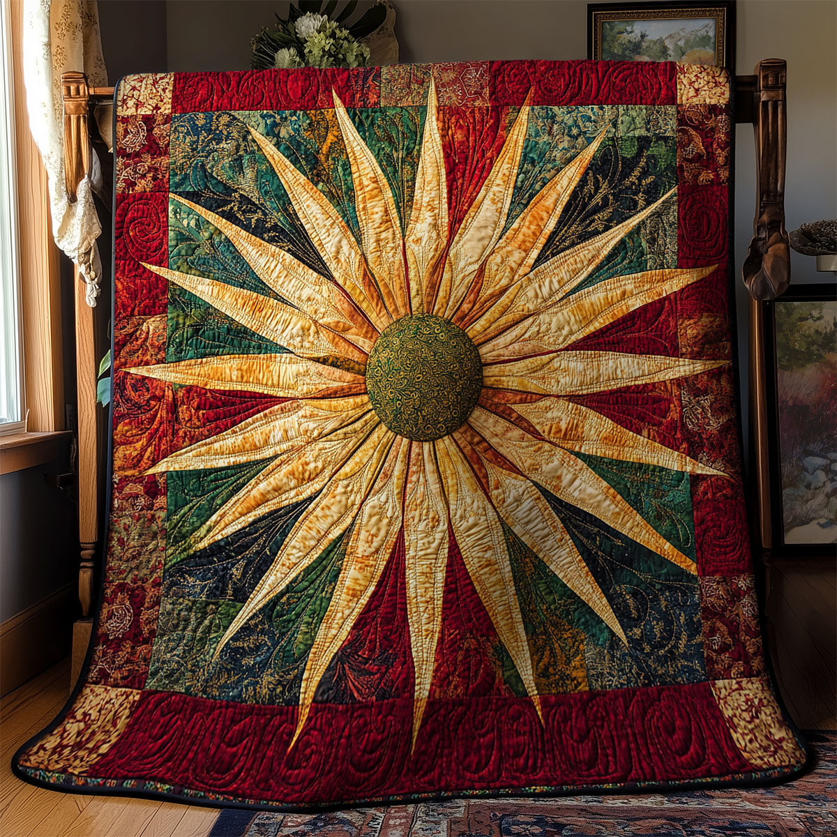 Mystic Trigger Flower WY1502069CL Quilt
