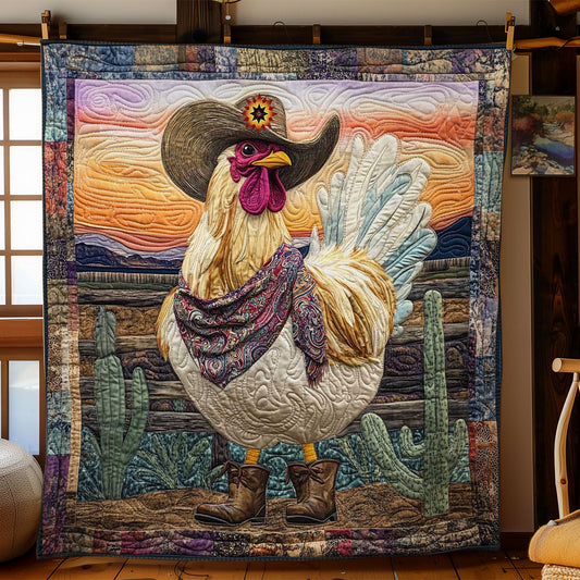 Cowboy Chicken Charm WN1812018CL Quilt