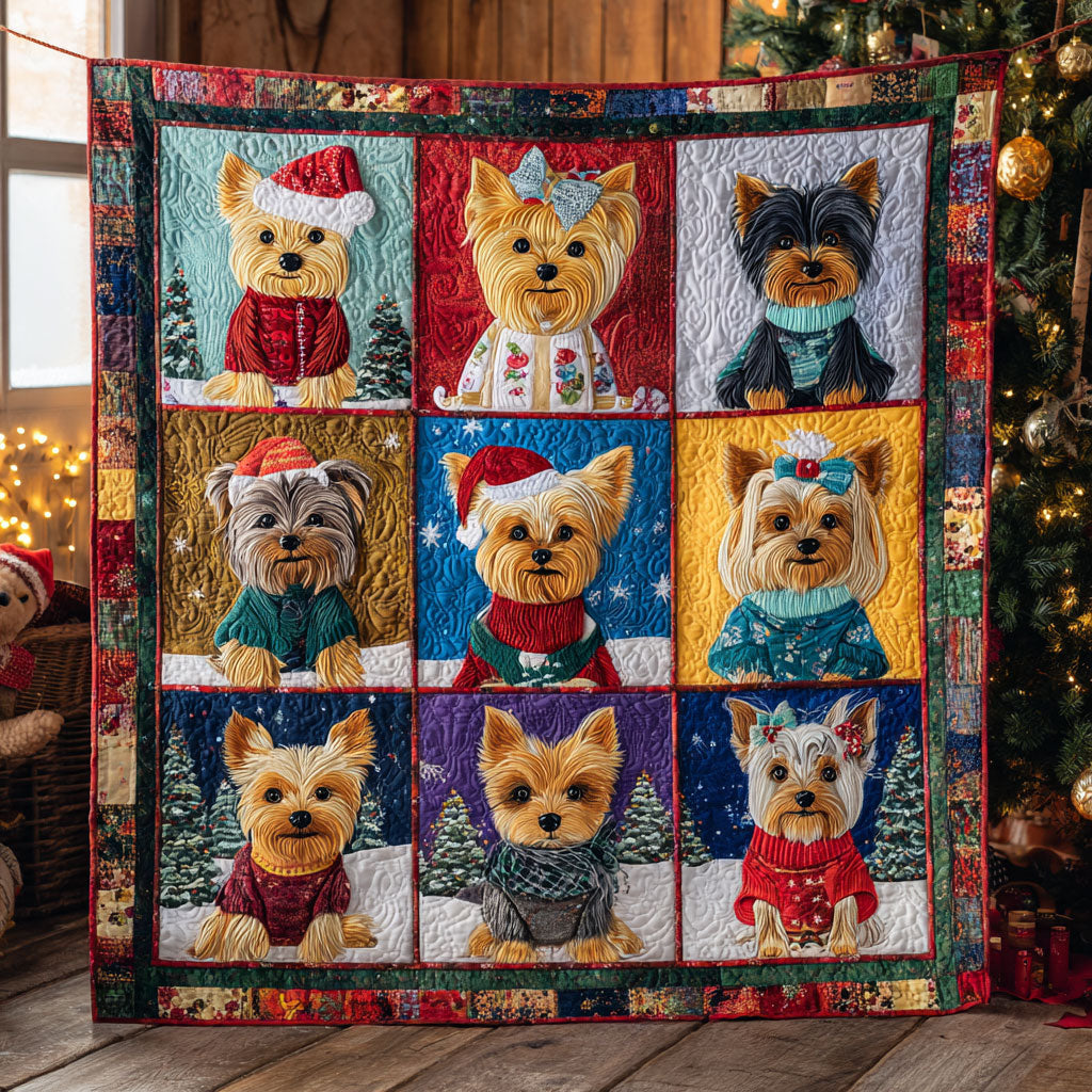 Yorkie Glow CW2110028CL Quilt
