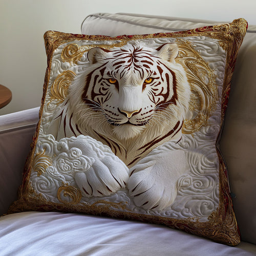 White Gold Tiger WY0101040CL Quilt Pillow Case