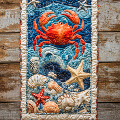 Crab In Ocean WY2802068CL Quilted Table Runner