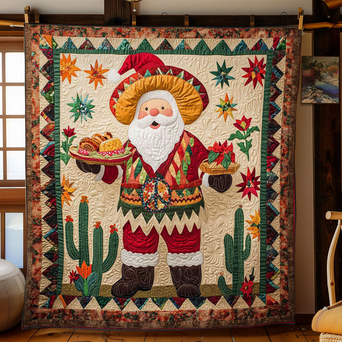 Mexican Santa WN2311004CL Quilt