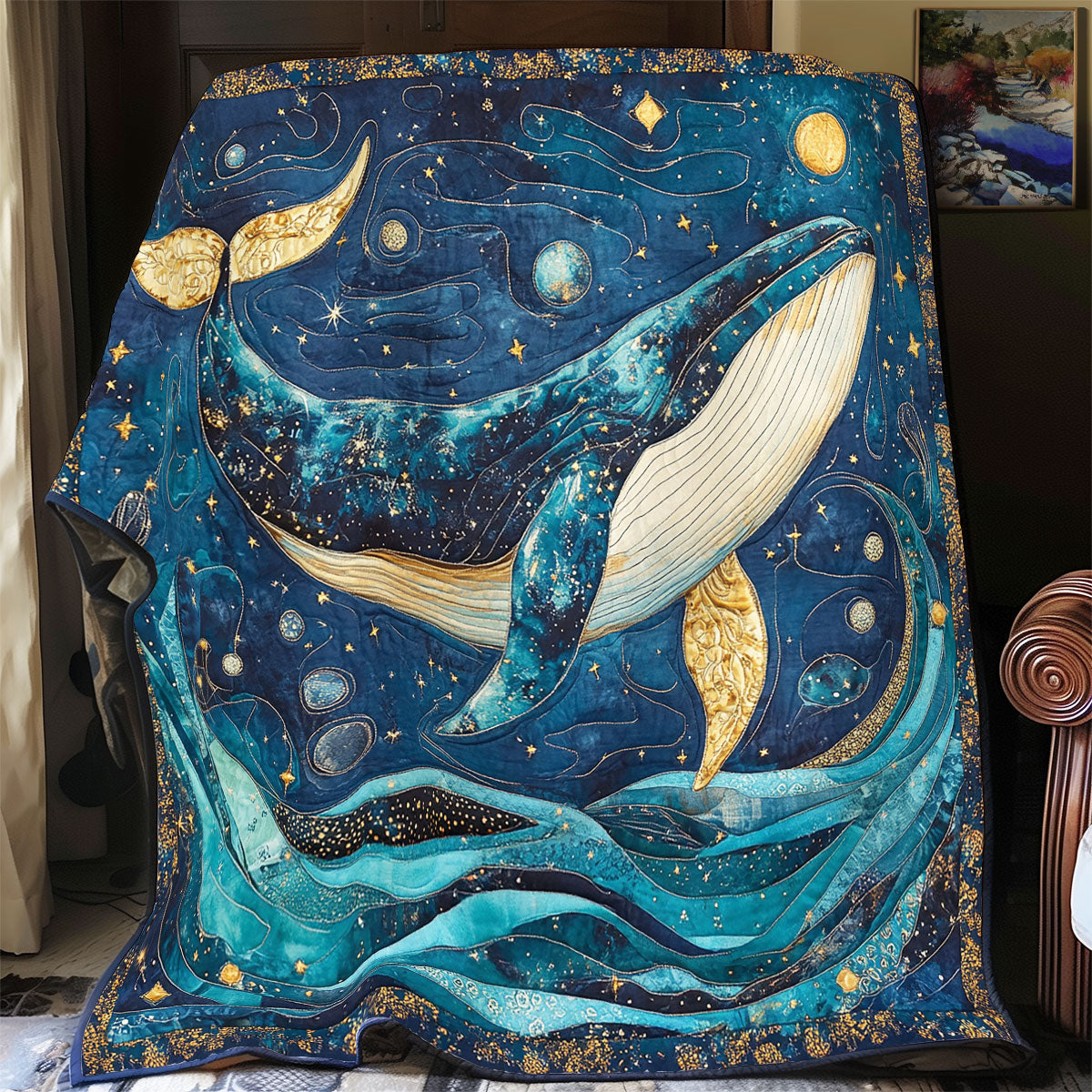 Starlit Whale WX2712048CL Quilt