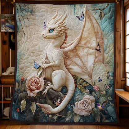 Rose White Dragon WY2011023CL Quilt