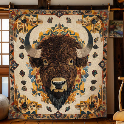 Native American Bison WY1311034CL Quilt