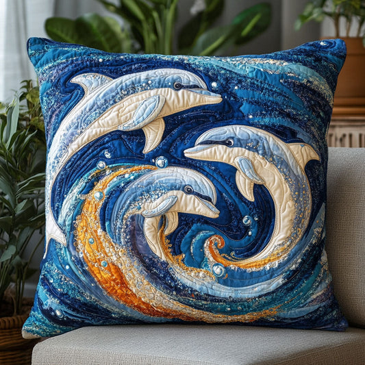 Dreamy Dolphin CW1405083CL Quilt Pillow Case
