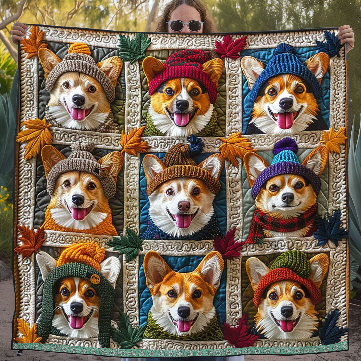 Cute Corgi WJ1209003CL Quilt