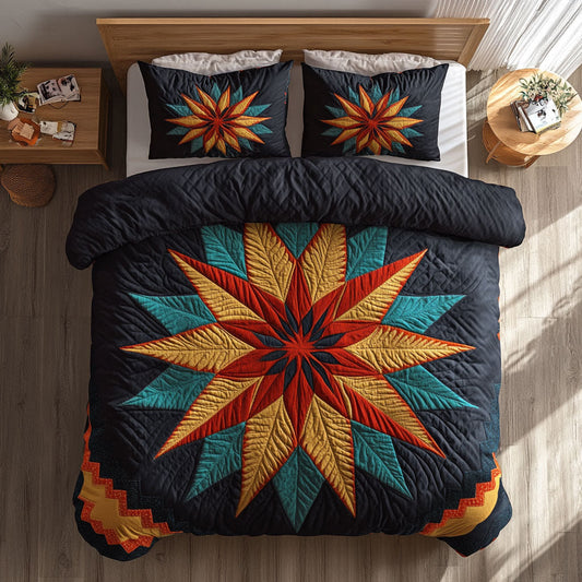 Golden Starburst CW1109033CL Duvet Cover Set