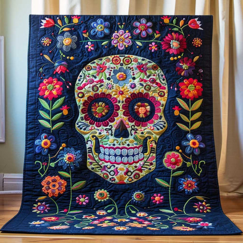 Day Of The Dead Sugar Skull WJ1309026CL Quilt