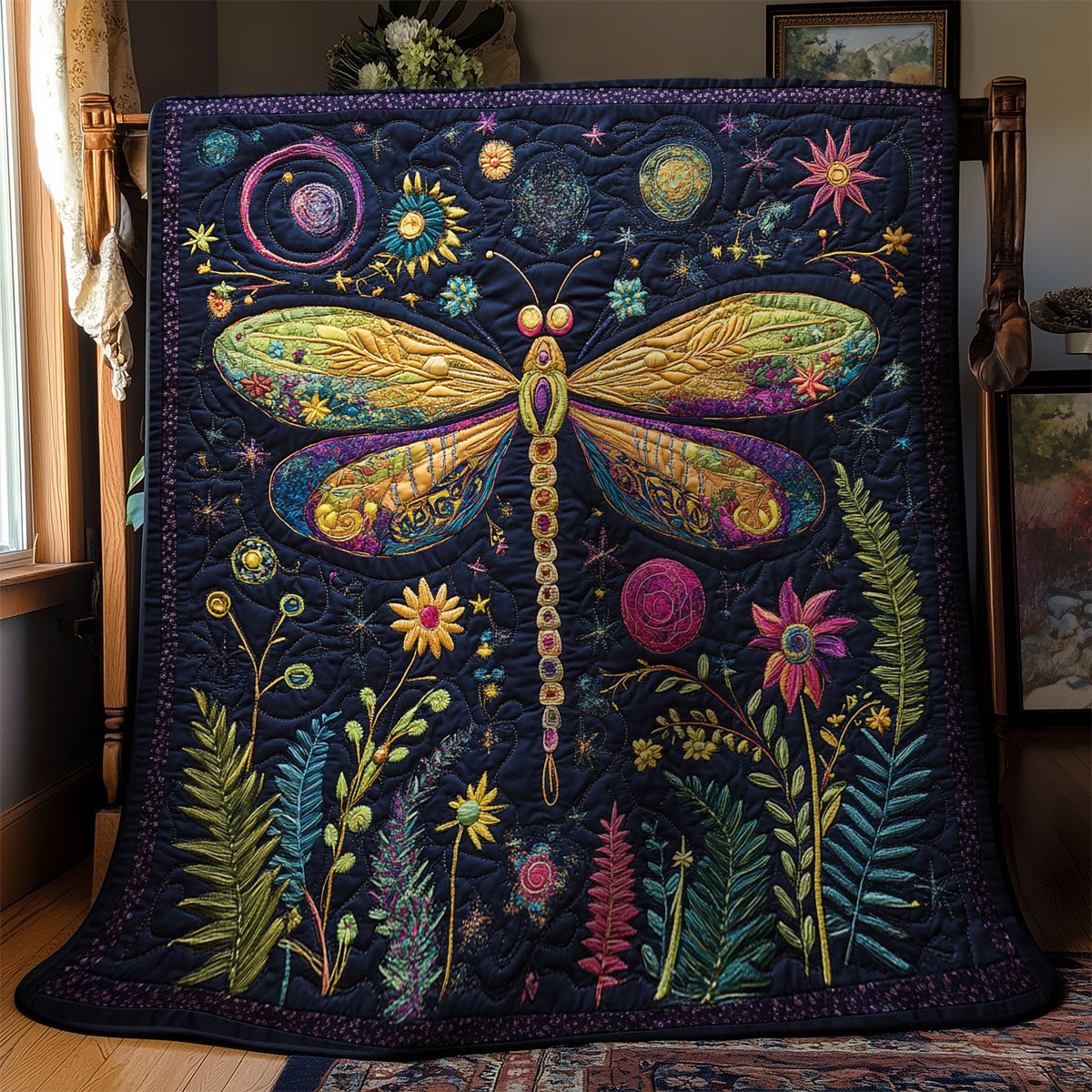 Mystic Dragonfly WY2702096CL Quilt