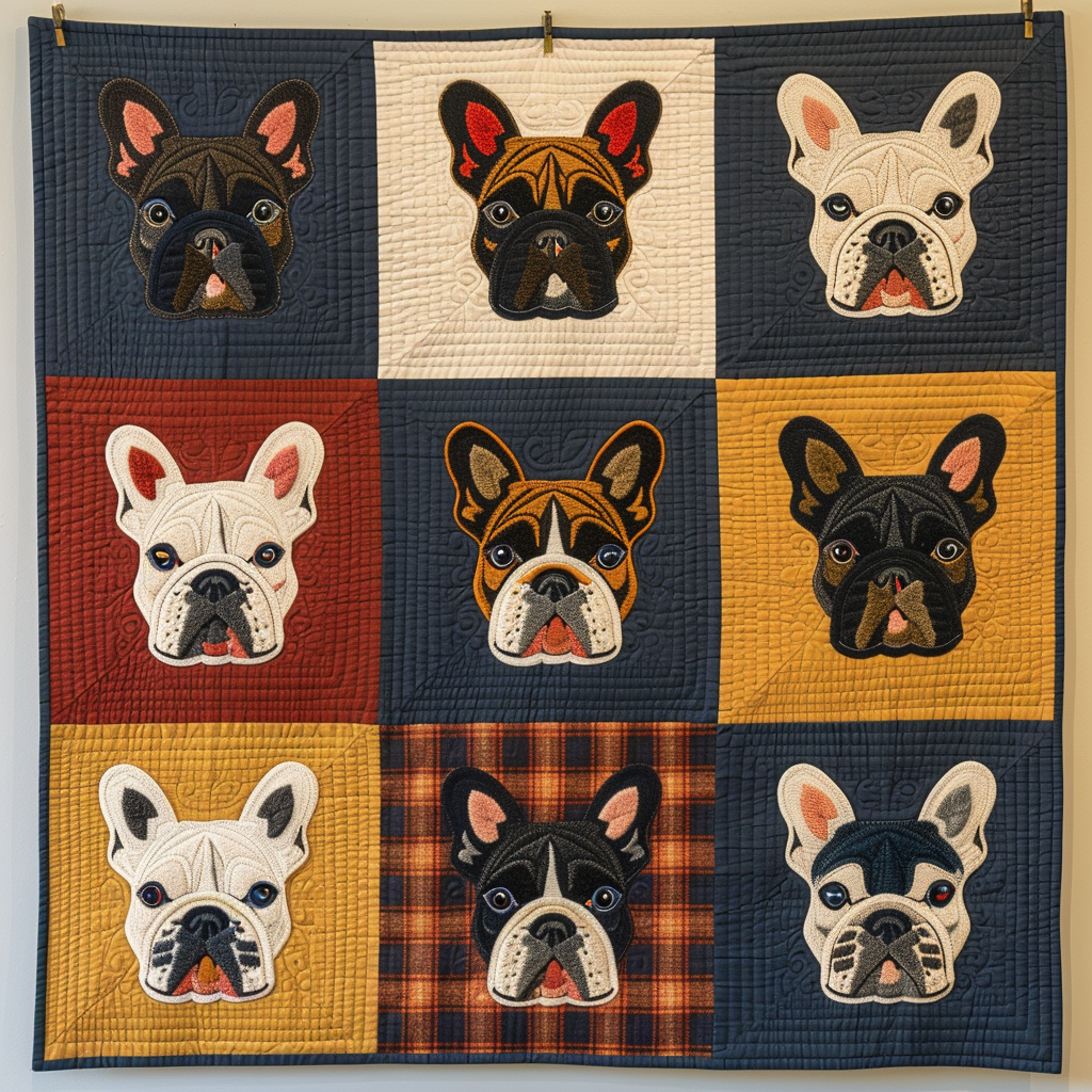 Happy Pug WN1909045CL Quilt