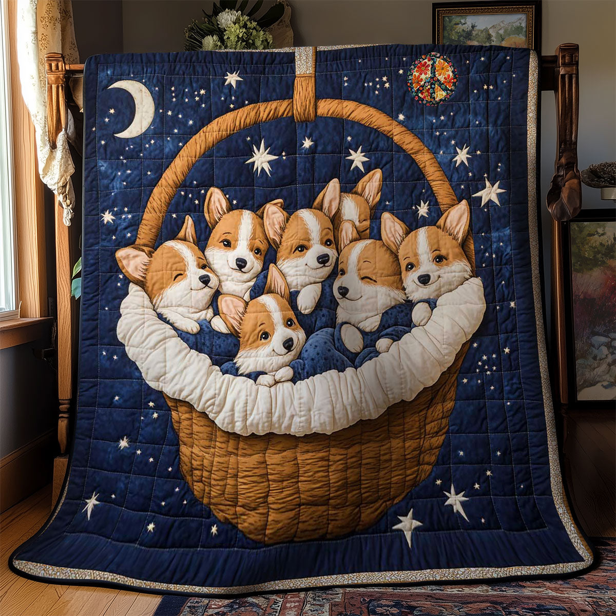 Corgi Bedtime Bliss WN0811067CL Quilt