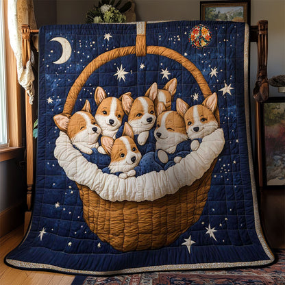 Corgi Bedtime Bliss WN0811067CL Quilt