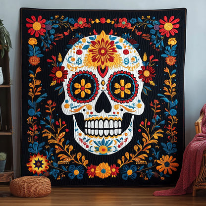 Skull Day Of The Dead WX0811030CL Quilt