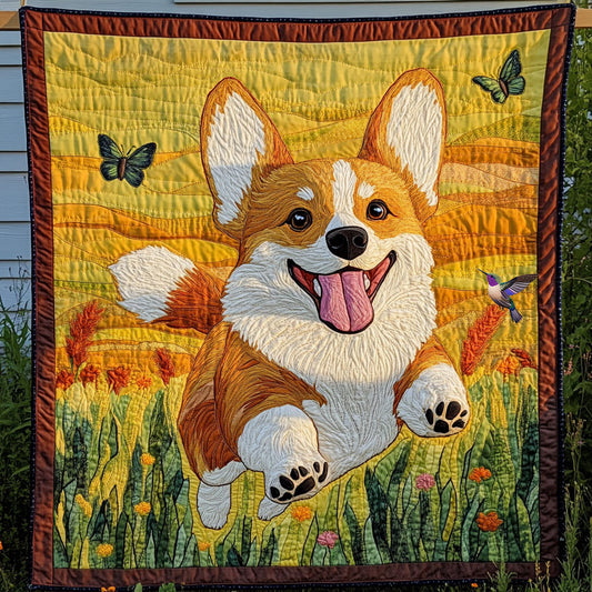 Corgi Happy WT0310004CL Quilt