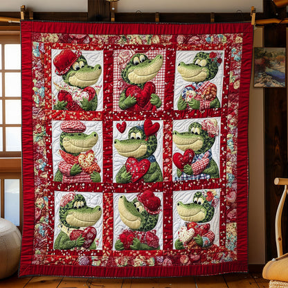 Valentine Crocodile WY1701065CL Quilt