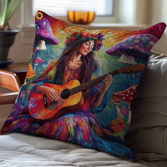 Guitar Girl WY0312126CL Quilt Pillow Case