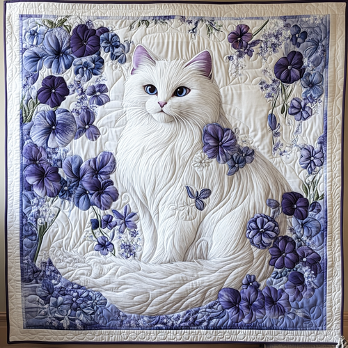 Majestic Violet Cat WG1601054CL Quilt