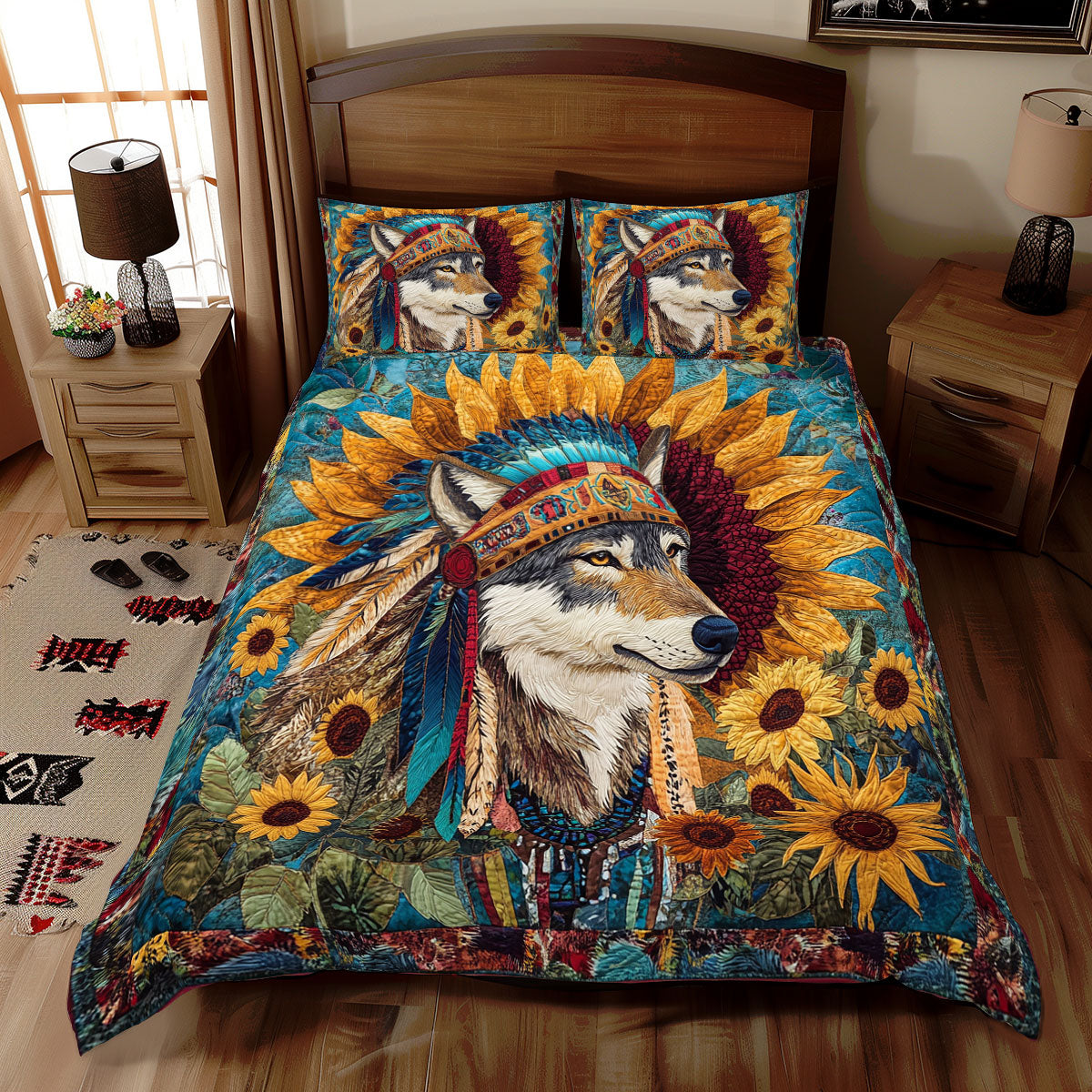 Wolf Sunflower WX1912106CL Duvet Cover Set