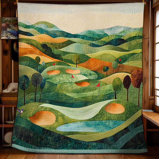 I Love Golf WU2610001CL Quilt
