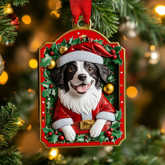 Christmas Border Collie Light WN1510017CL Christmas Ornament
