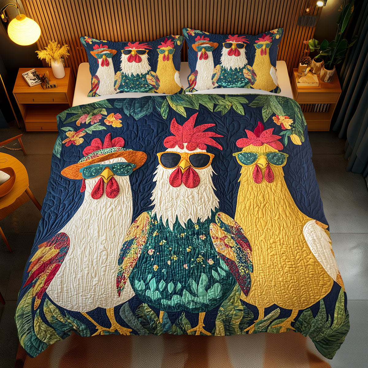 Adventurous Chicken WJ0911026CL Duvet Cover Set